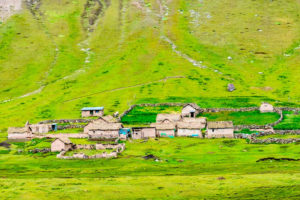 Casas incas en la Montaña de Colores